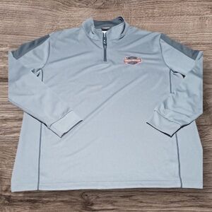 Harley-Davidson Gray Quarter-Zip Sweatshirt